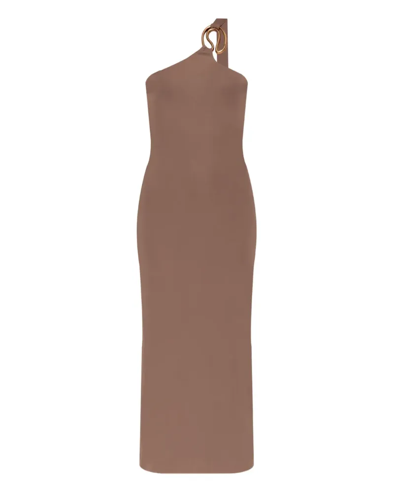 Cult Gaia Asymmetrisches Chani Midikleid - Braun Braun