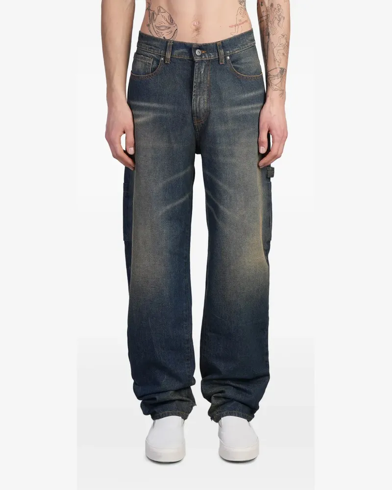Salvatore Santoro Jeans mit weitem Bein - Blau Blau