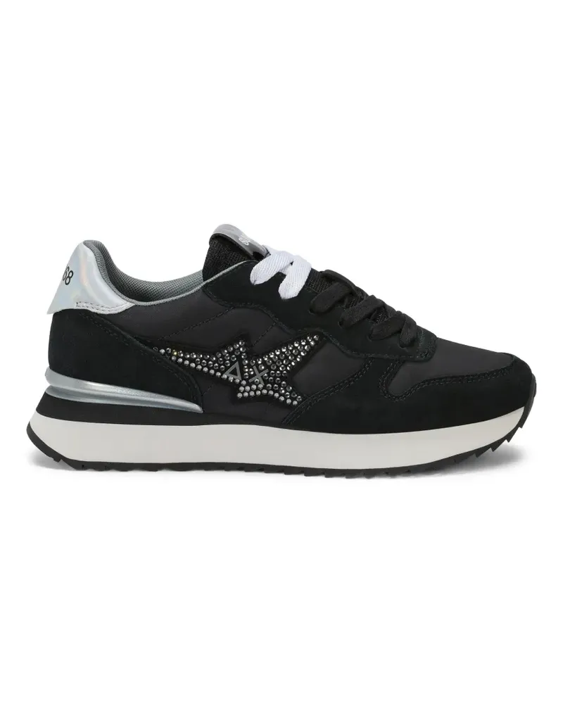 Sun68 Stargirl Sneakers mit Kristallen - Schwarz Schwarz