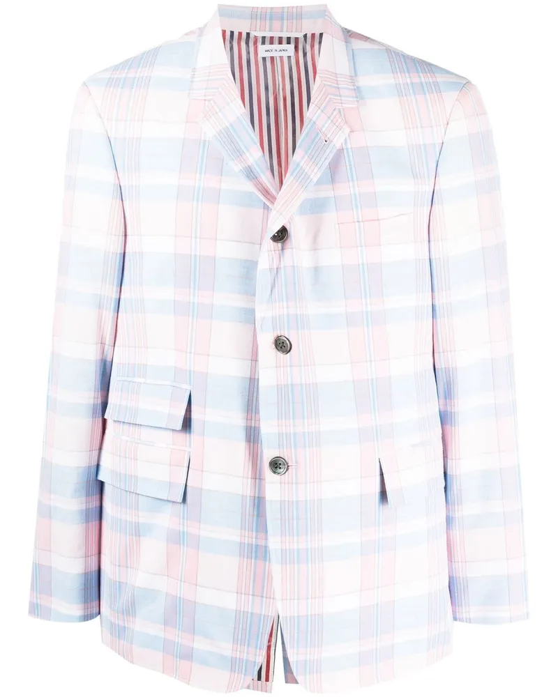 Thom Browne Sakko mit Karomuster - Rosa Rosa
