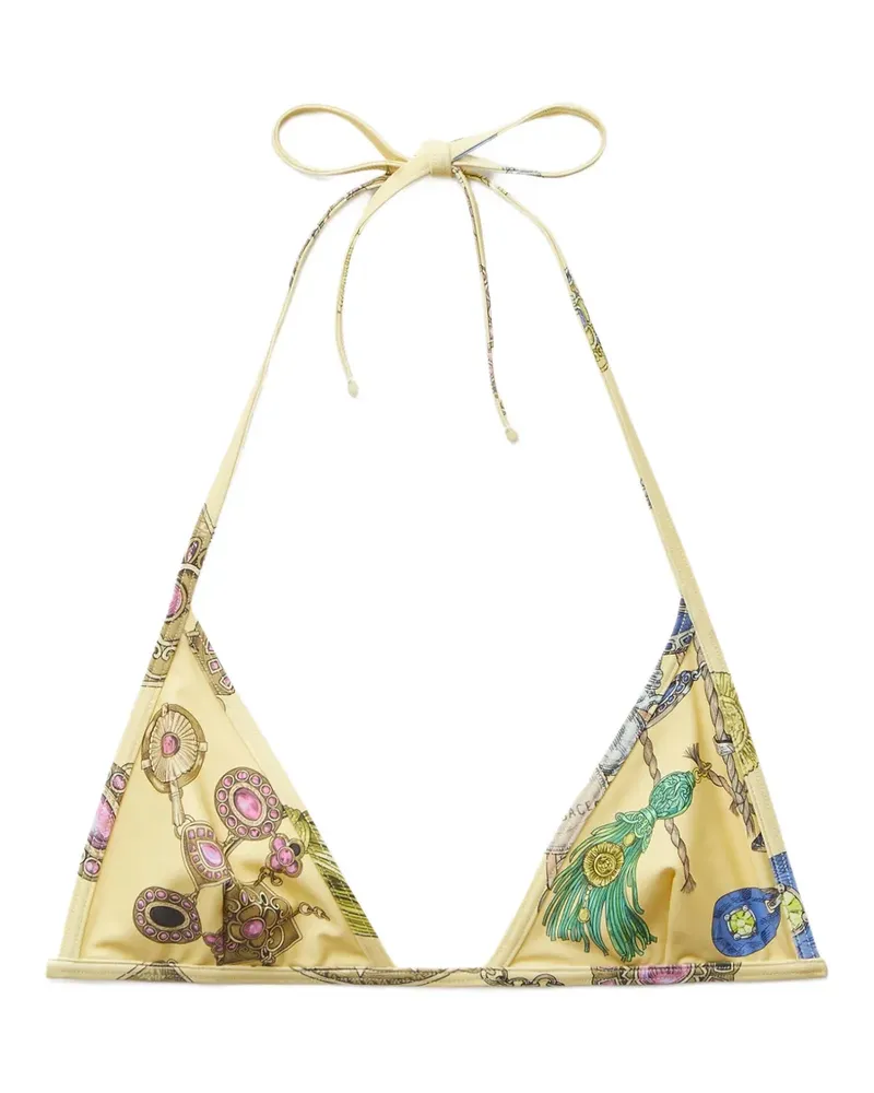 Versace Bikini mit grafischem Print - Gelb Gelb