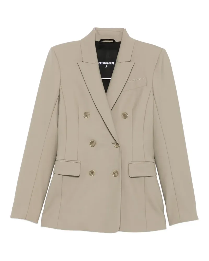 Patrizia Pepe double-breasted blazer - Nude Nude