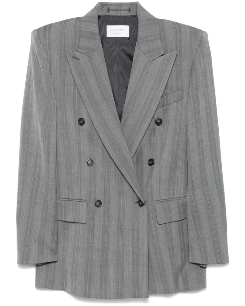 SPORTMAX Merlot Blazer - Grau Grau