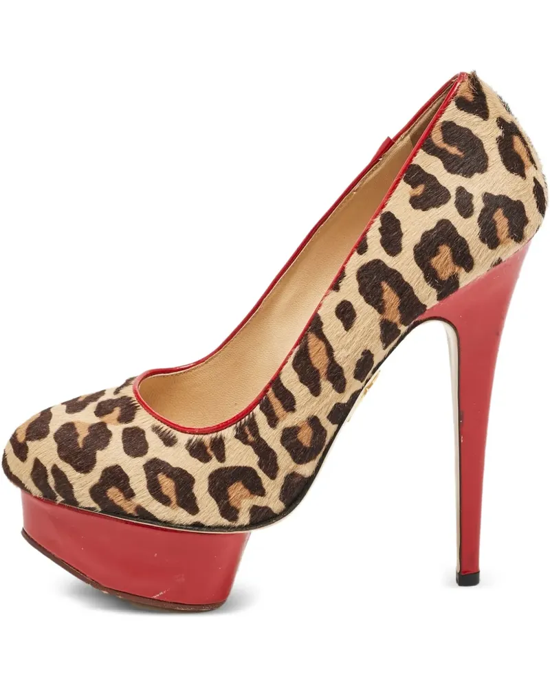 Charlotte Olympia Pre-owned Pumps mit Leoparden-Print 145mm - Braun Braun