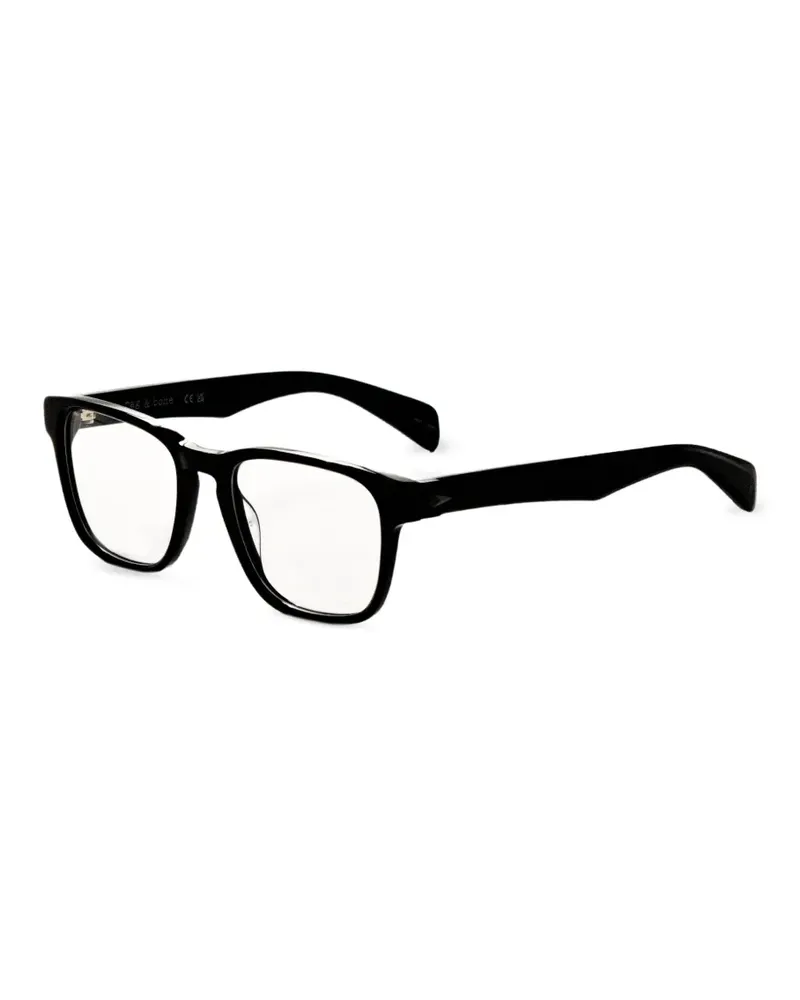 Rag & Bone Brille mit eckigem Gestell - Schwarz Schwarz