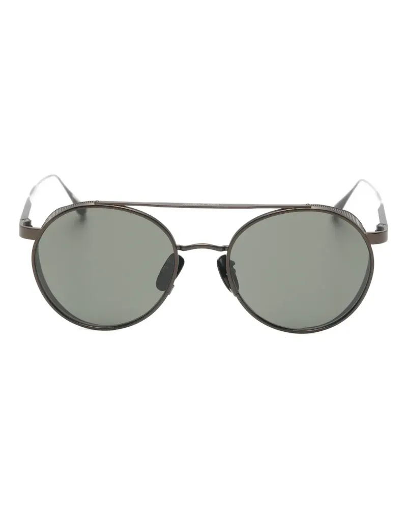 Linda Farrow Conor round-frame sunglasses - Braun Braun