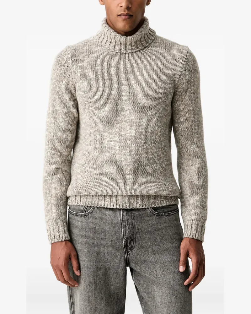 JOOP! mélange-effect roll-neck sweater - Nude Nude