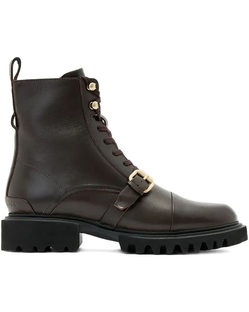 AllSaints Stiefel mit Schnalle - Braun Braun