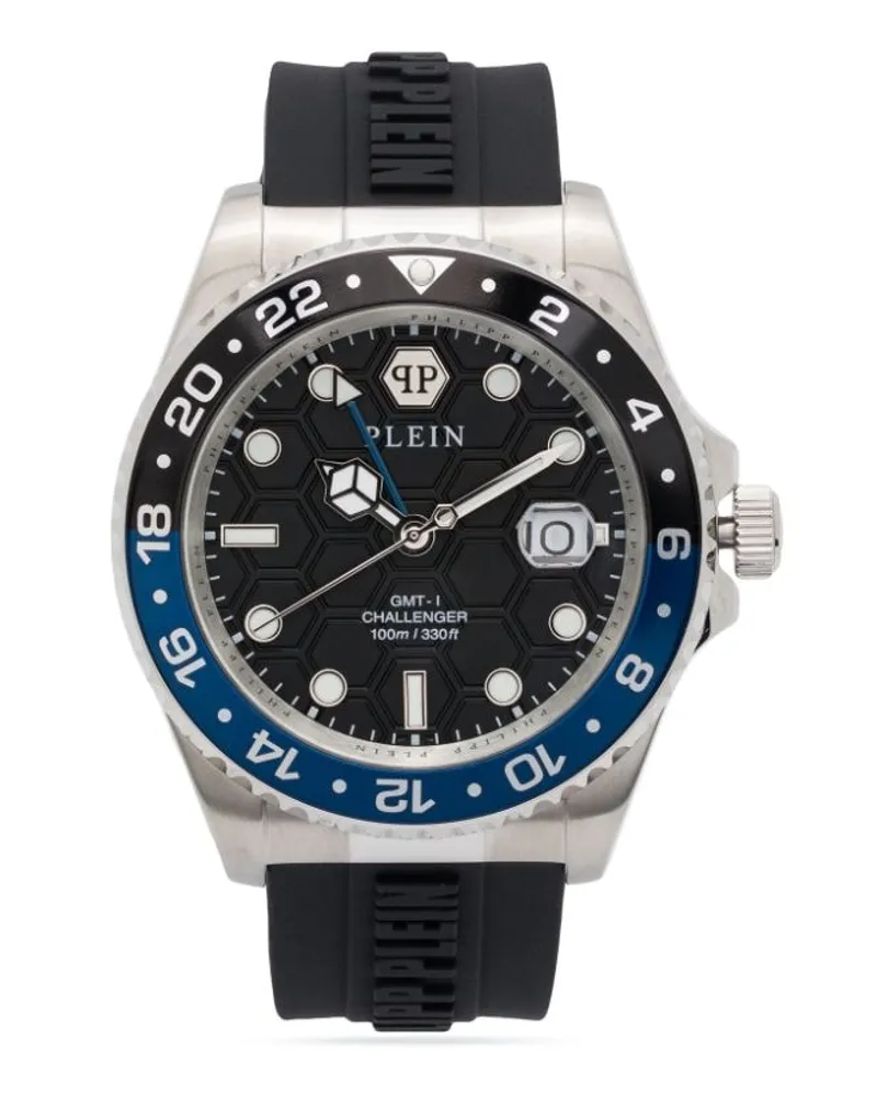 Philipp Plein GMT-I Challenger 44mm - Schwarz Schwarz