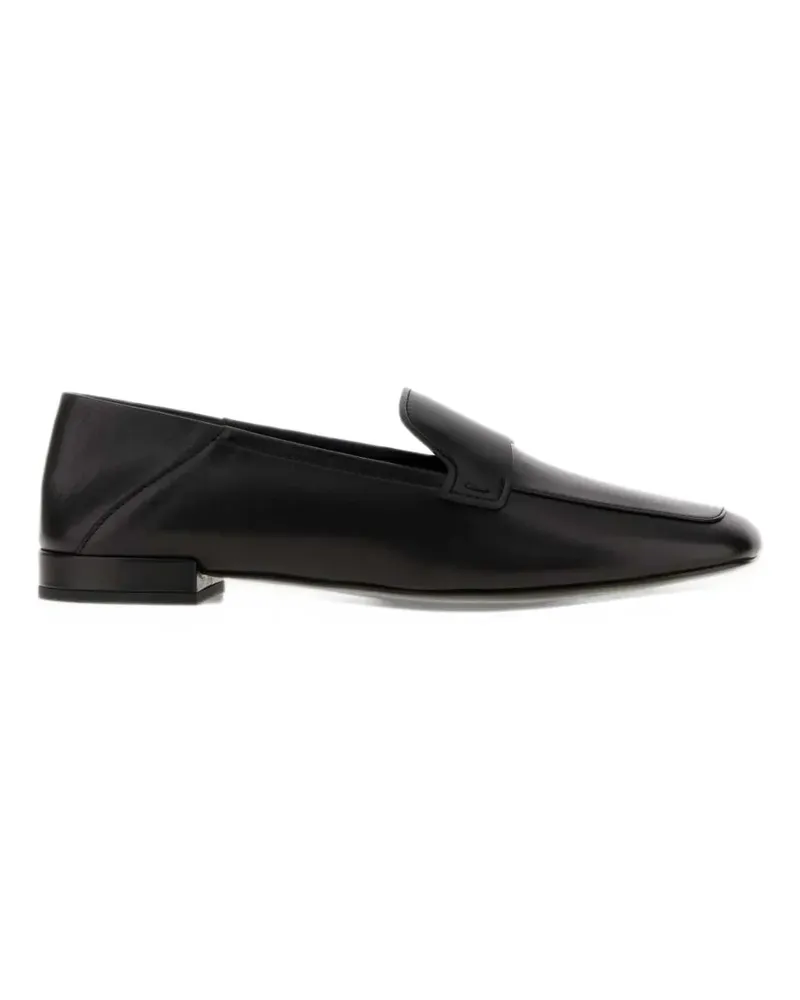 Giorgio Armani square-toe leather loafers - Schwarz Schwarz