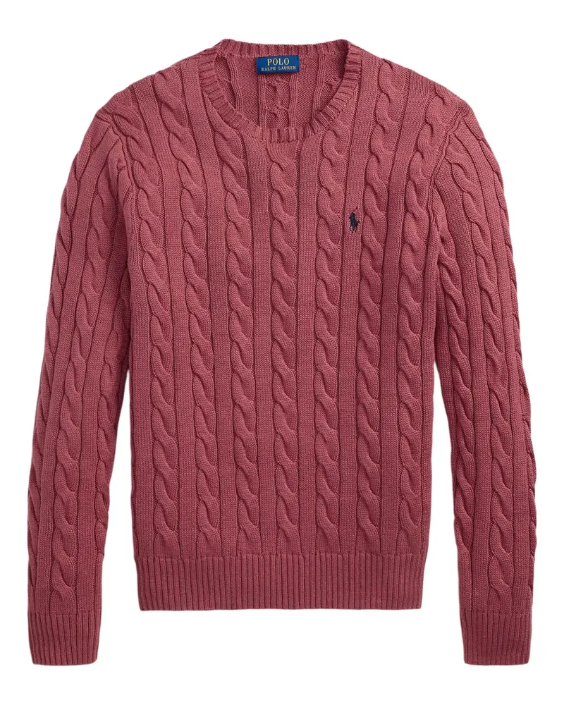 Ralph Lauren Pullover mit Zopfmuster - Rot Rot
