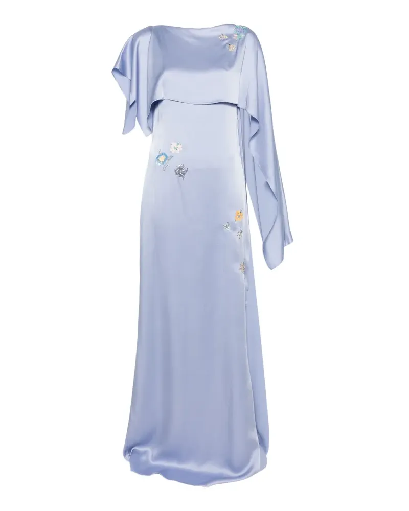 Erdem Drapiertes Maxikleid - Blau Blau