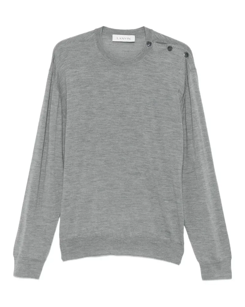 Lanvin button-shoulder sweater - Grau Grau