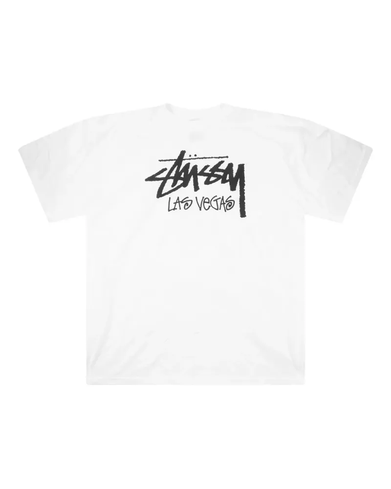 Stüssy Las Vegas LS Tee T-Shirt - Weiß Weiß