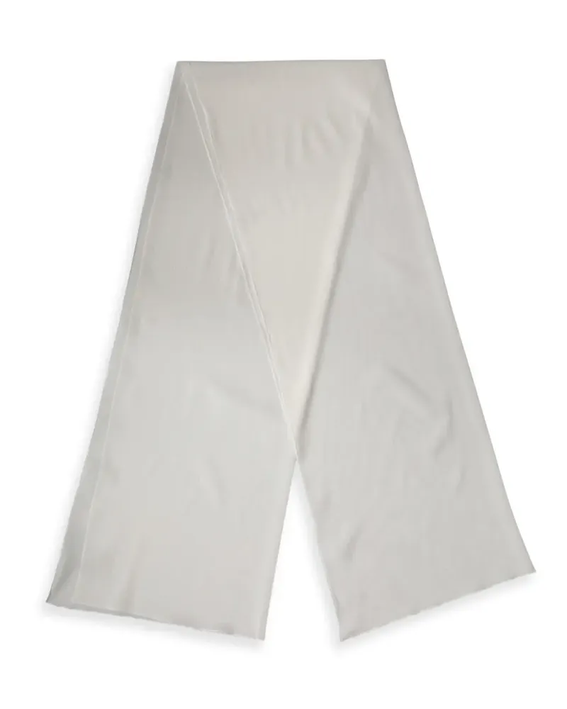 Dolce & Gabbana Semi-transparenter Seidenschal - Weiß Weiß