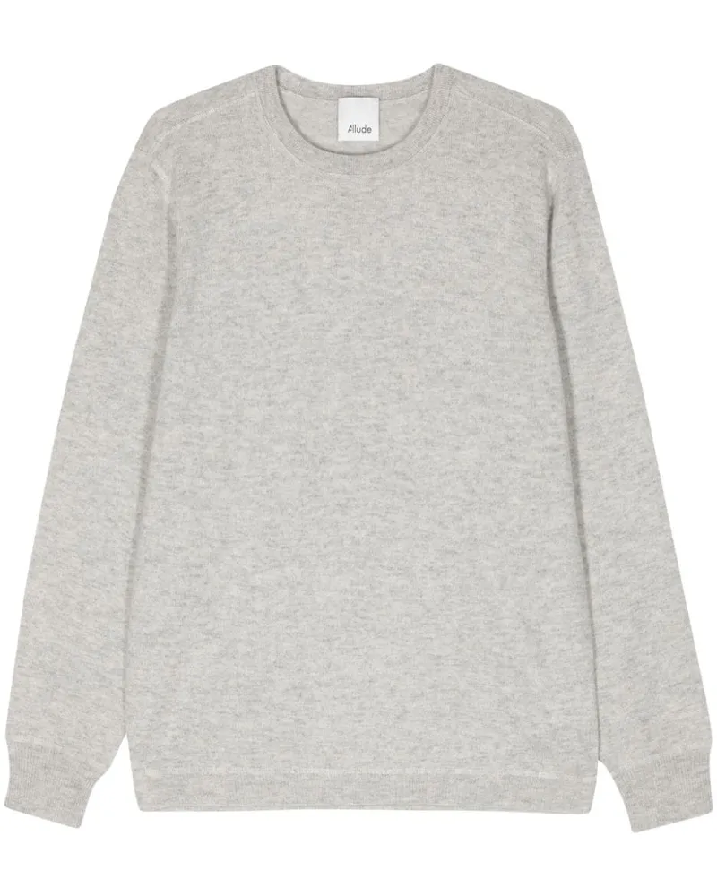 ALLUDE Fein gestrickter Kaschmirpullover - Grau Grau