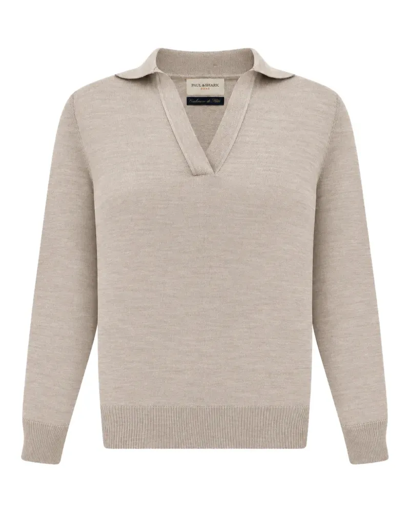 Paul & Shark Fein gestrickter Pullover - Grau Grau