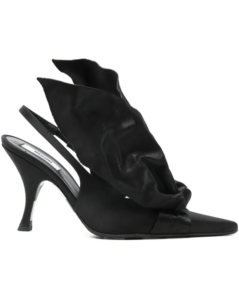 Moschino Slingback-Pumps mit Schleife - Schwarz Schwarz