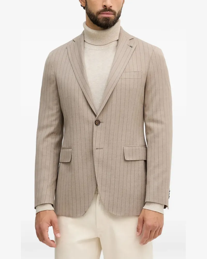 Michael Kors pinstripe single-breasted blazer - Nude Nude