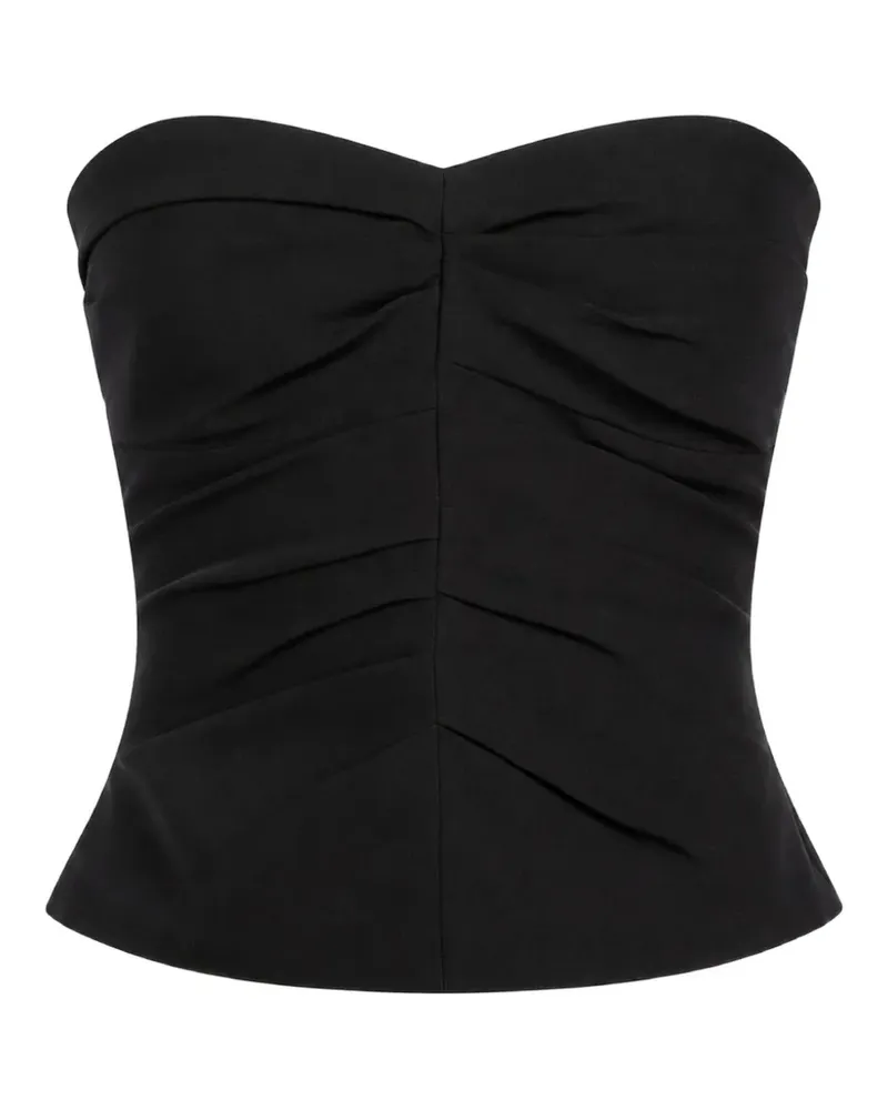 The Sei pleated strapless bustier - Schwarz Schwarz