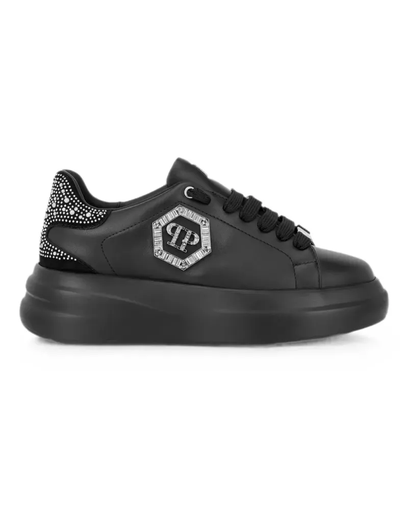 Philipp Plein Megastar Sneakers mit Strass - Schwarz Schwarz