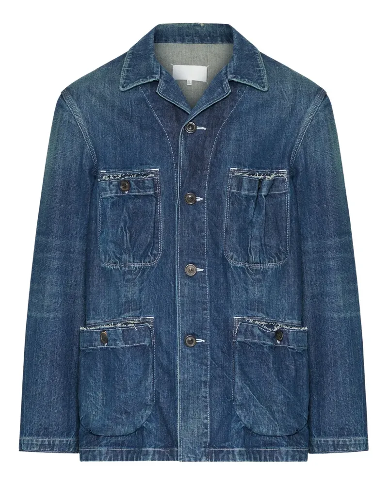 Maison Margiela Jeansjacke mit Taschen - Blau Blau