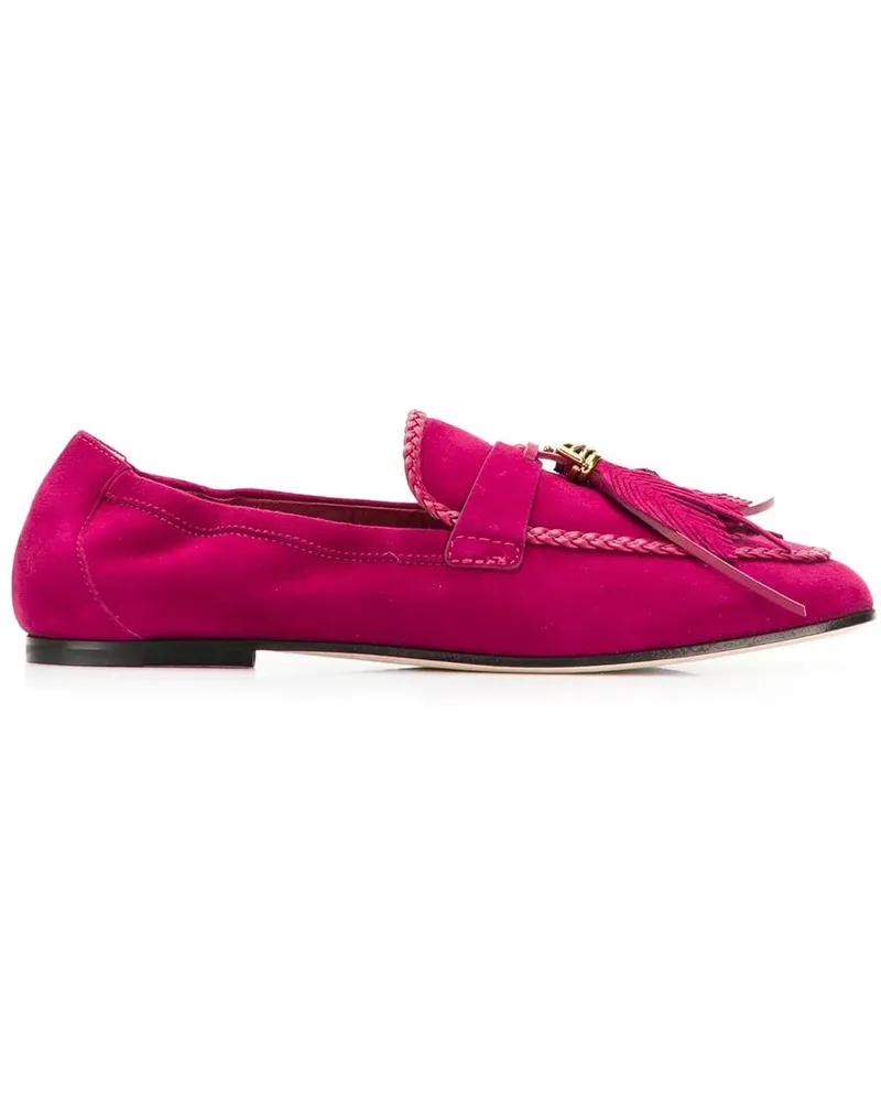 TOD'S Loafer mit Federn - Rosa Rosa