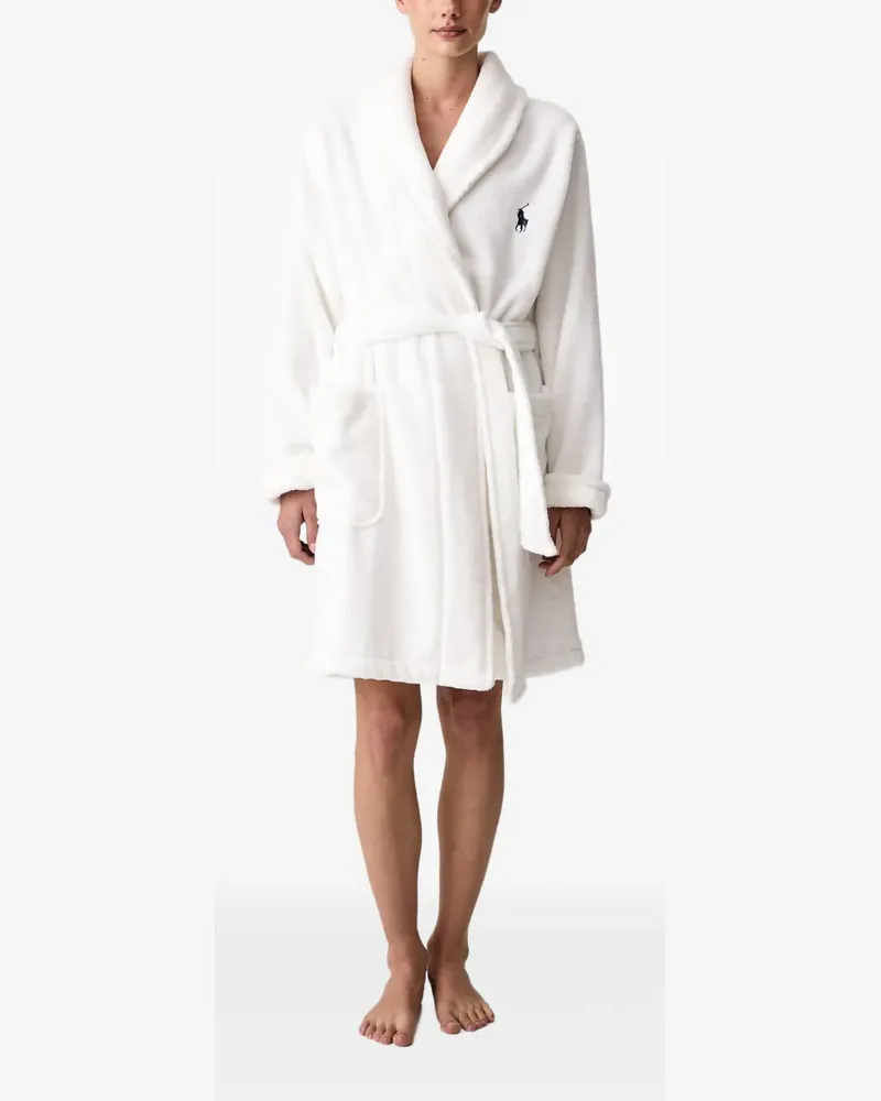 Ralph Lauren Bademantel mit Logo-Stickerei - Weiß Weiß