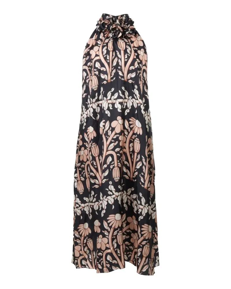 Biyan floral-print maxi dress - Blau Blau