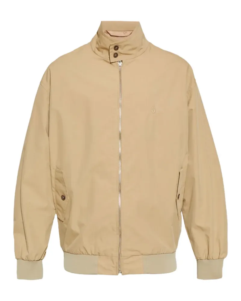 Maison Margiela high-neck zip-up jacket - Nude Nude