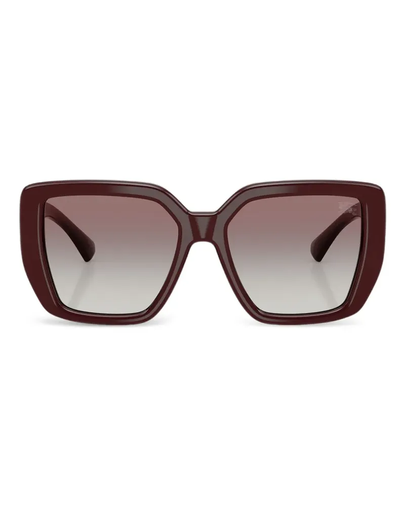 Burberry Sonnenbrille mit eckigem Gestell - Rot Rot