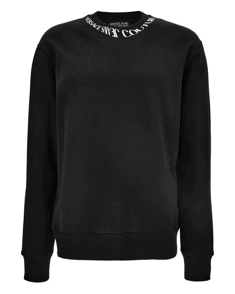 Versace Jeans Sweatshirt mit Stickerei - Schwarz Schwarz