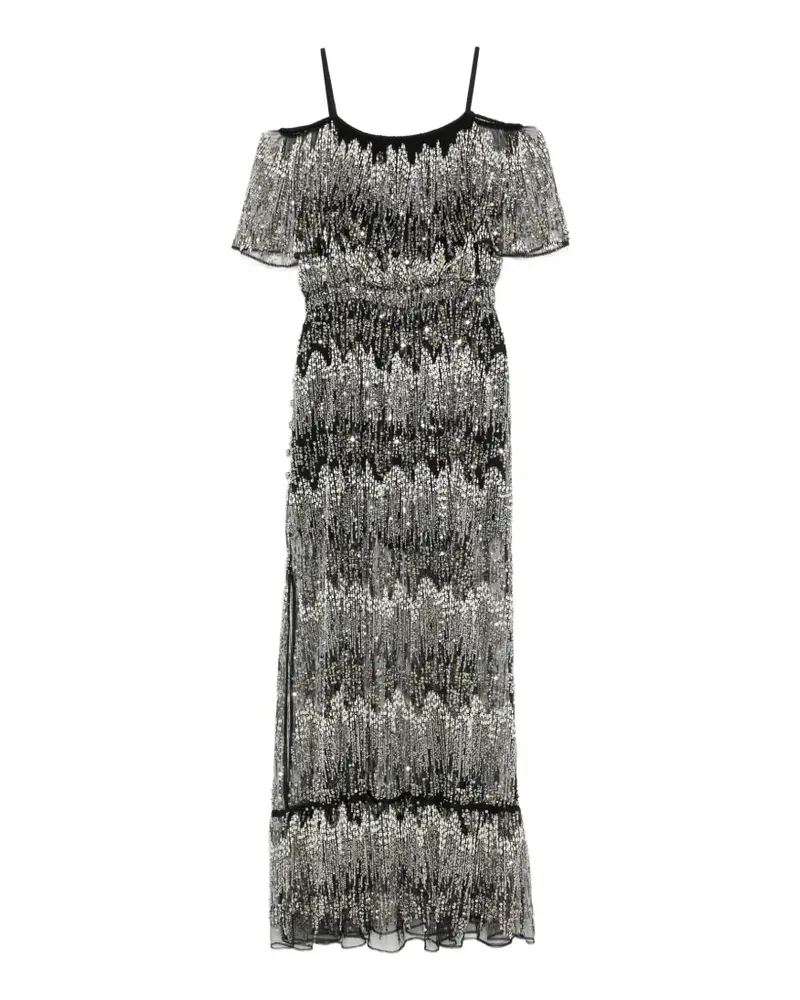 Paco Rabanne Kleid mit Pailletten - Schwarz Schwarz
