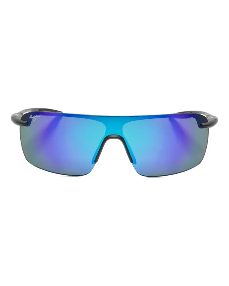 Maui Jim Palulu Sonnenbrille mit eckigem Gestell - Schwarz Schwarz