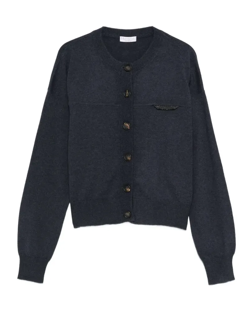 Brunello Cucinelli Geknöpfter Kaschmircardigan - Blau Blau