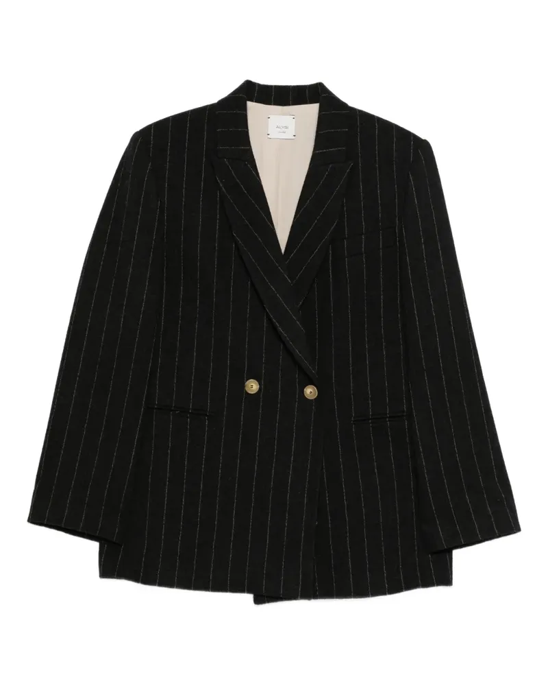 ALYSI Doppelreihiges Sakko mit Nadelstreifen - Grau Grau