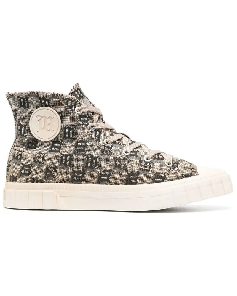MISBHV High-Top-Sneakers mit Monogramm - Nude Nude
