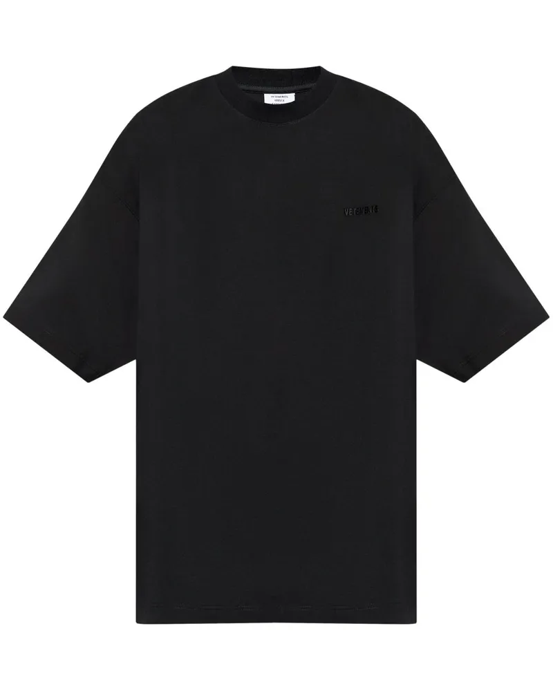 VETEMENTS T-Shirt mit Logo - Schwarz Schwarz