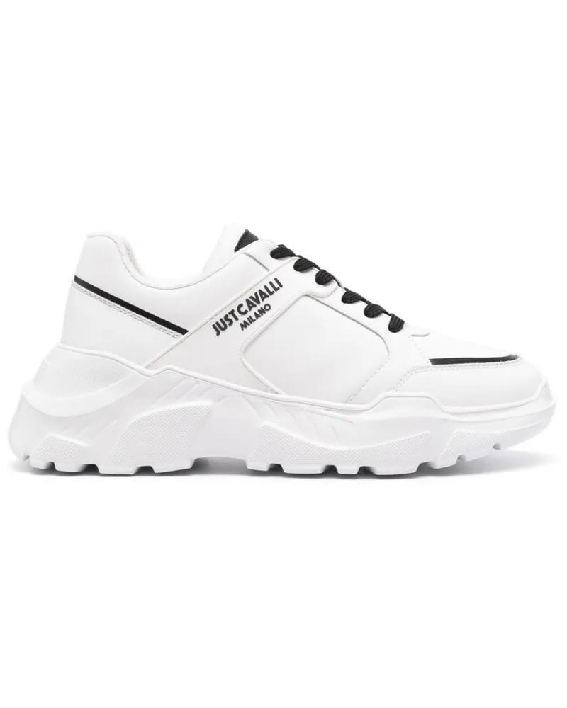 Just Cavalli Fondo Casper Dis. 9 Sneakers - Weiß Weiß