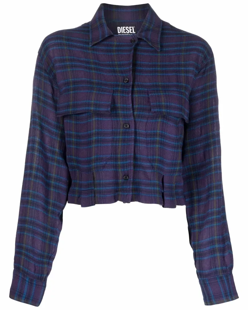 Diesel Hemd mit Karomuster - Blau Blau