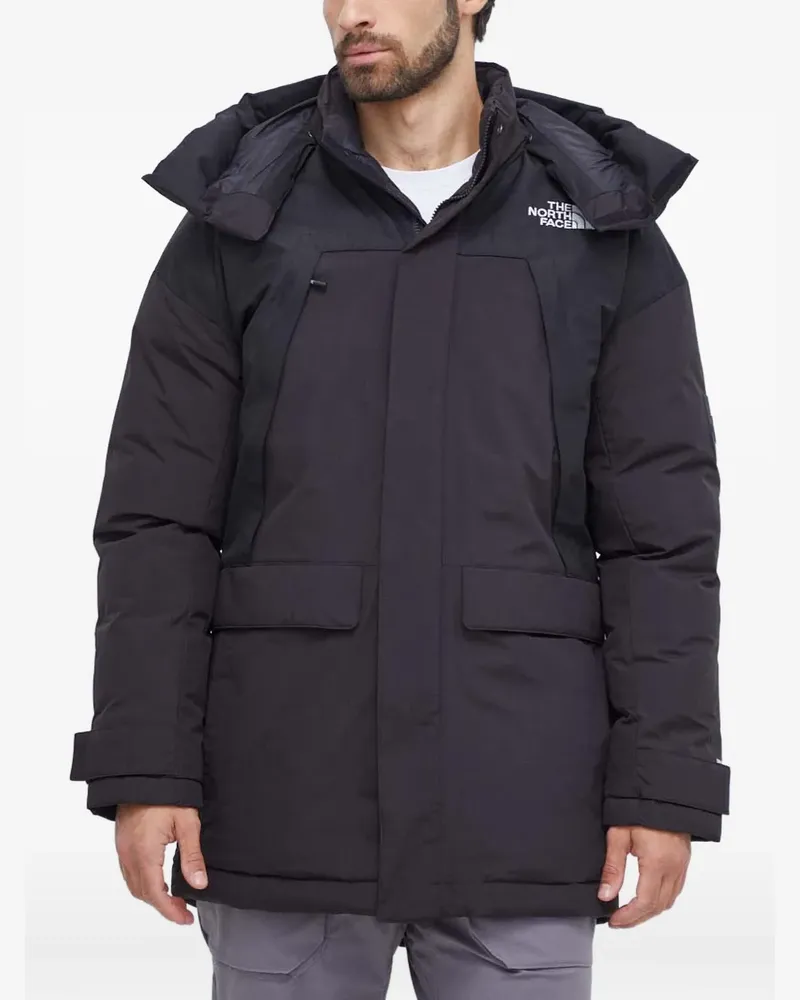The North Face hooded padded jacket - Schwarz Schwarz