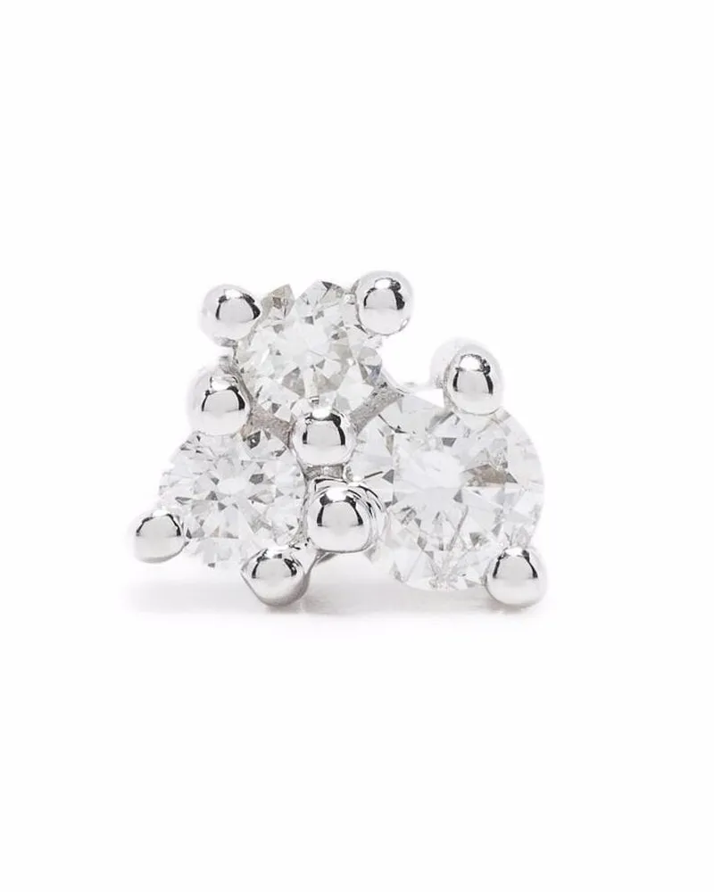 DJULA 18kt Weißgoldohrring mit Diamanten - Silber Silber