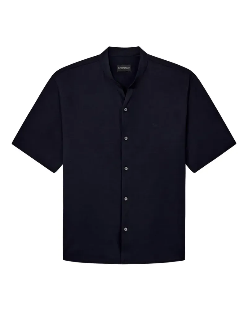 Emporio Armani Hemd mit kurzen Ärmeln - Blau Blau
