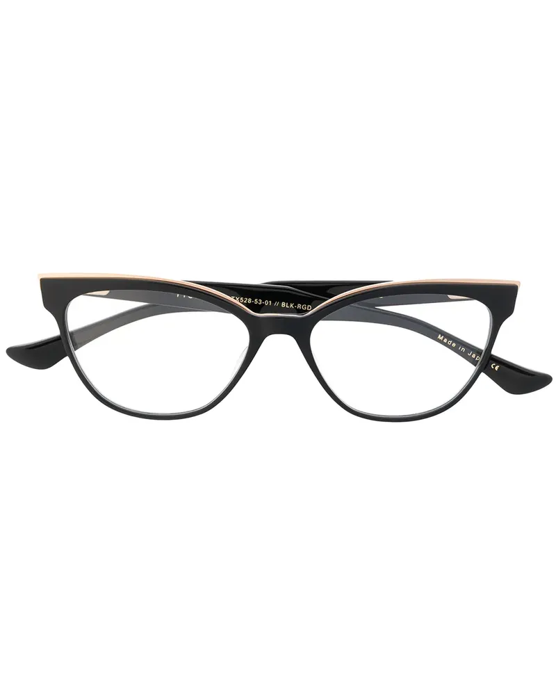 DITA Cat-Eye-Brille - Schwarz Schwarz