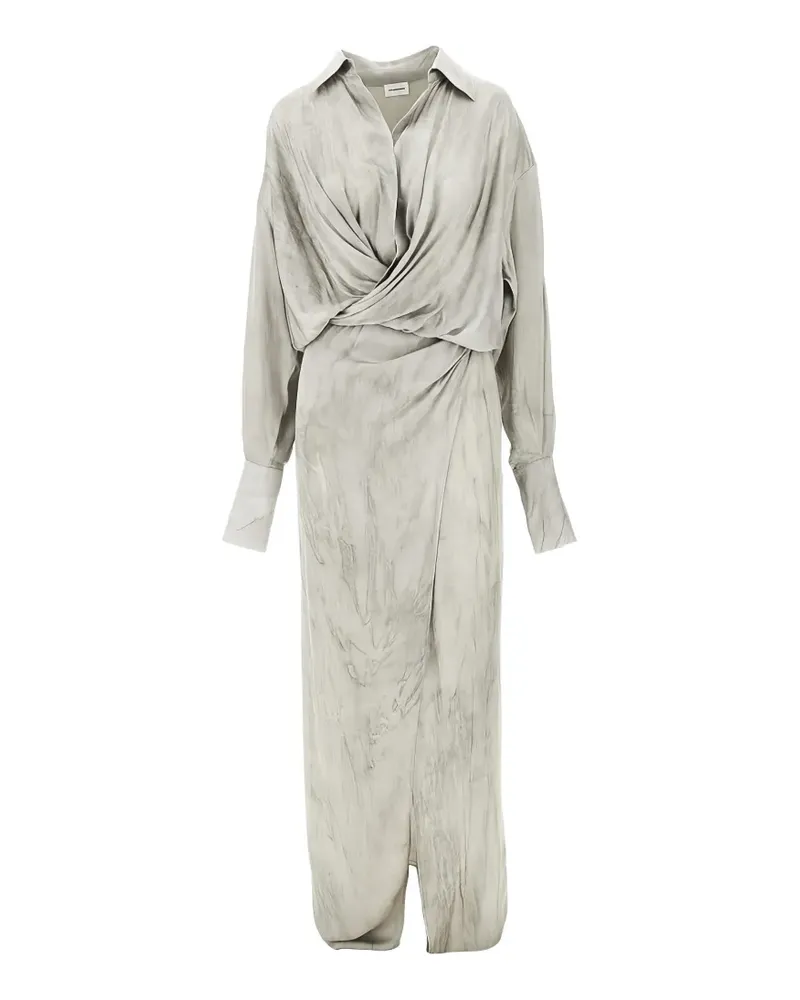 ANDAMANE twisted shirt dress - Nude Nude