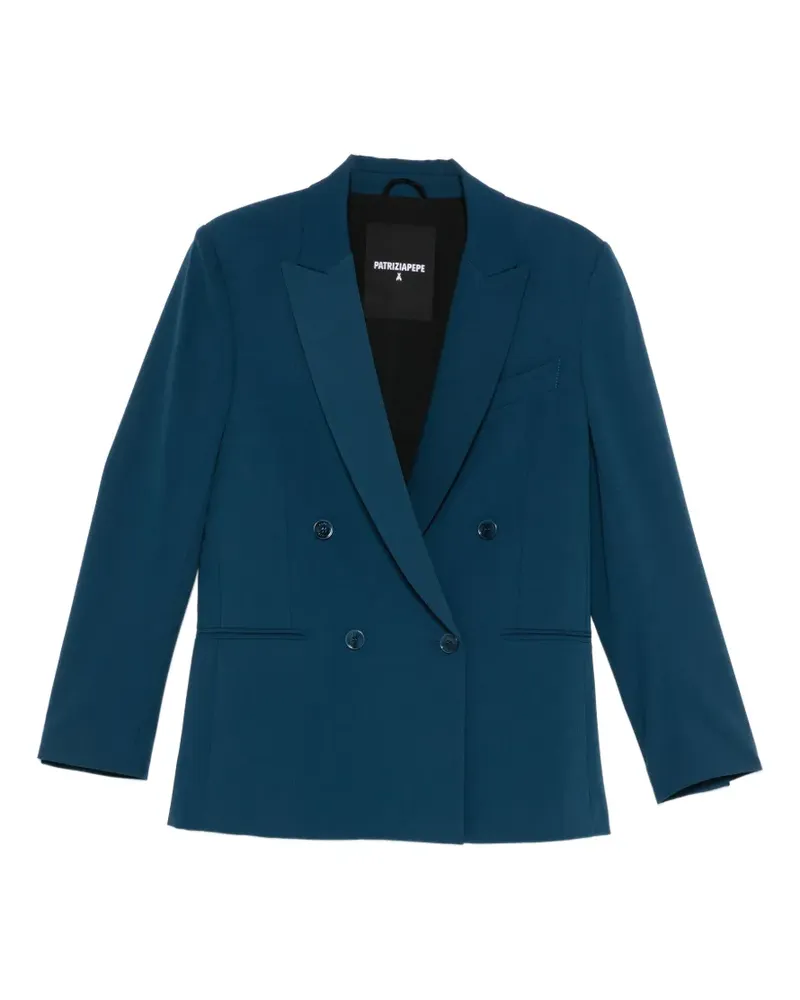Patrizia Pepe double-breasted blazer - Blau Blau