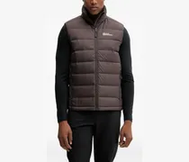 Gesteppte Jacke mit Reißverschluss - Braun