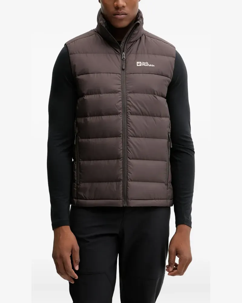 Jack Wolfskin Gesteppte Jacke mit Reißverschluss - Braun Braun