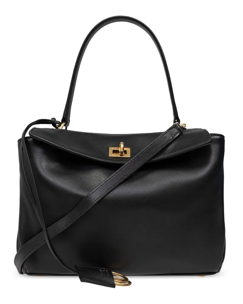 Balenciaga Kleiner Rodeo Shopper - Schwarz Schwarz