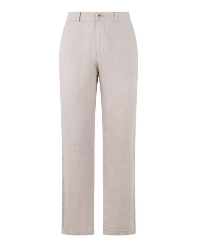 Brooks Brothers linen tailored trousers - Nude Nude